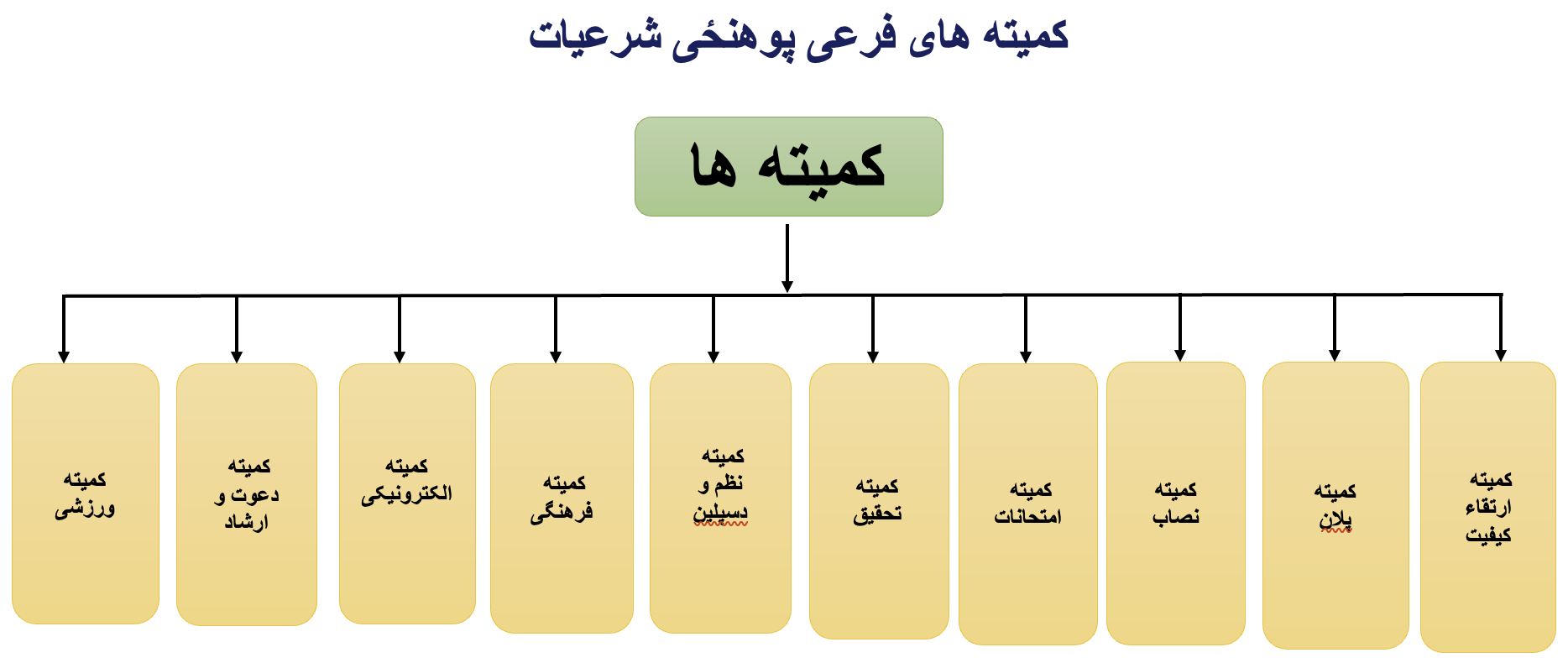 چارت تشکیلاتی